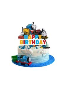   Топер за торта Томас и Приятели, Парти декорация, Happy Birthday Party decoration Cake topper  Thomas n Friends