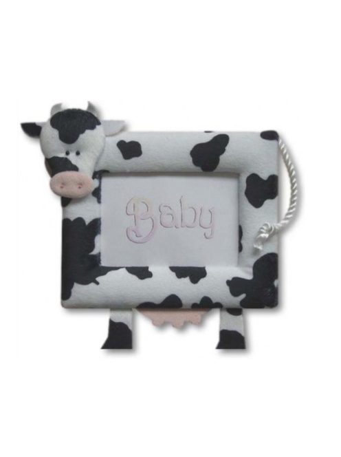 Фото-рамка с бродерия КРАВИЧКА, За снимка 10 х 15 cm, Беж , FBF-41