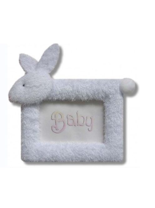 Фото-рамка с бродерия Пухкаво ЗАЙЧЕ, За снимка 10 х 15 cm, Беж , FBF-42